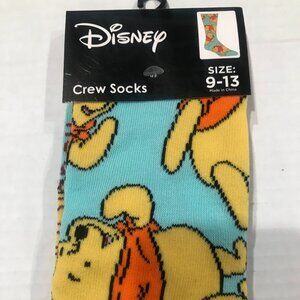 Disney, Disney Winnie The Pooh, Winnie The Pooh, Socks, Size 9-13, Crew Socks